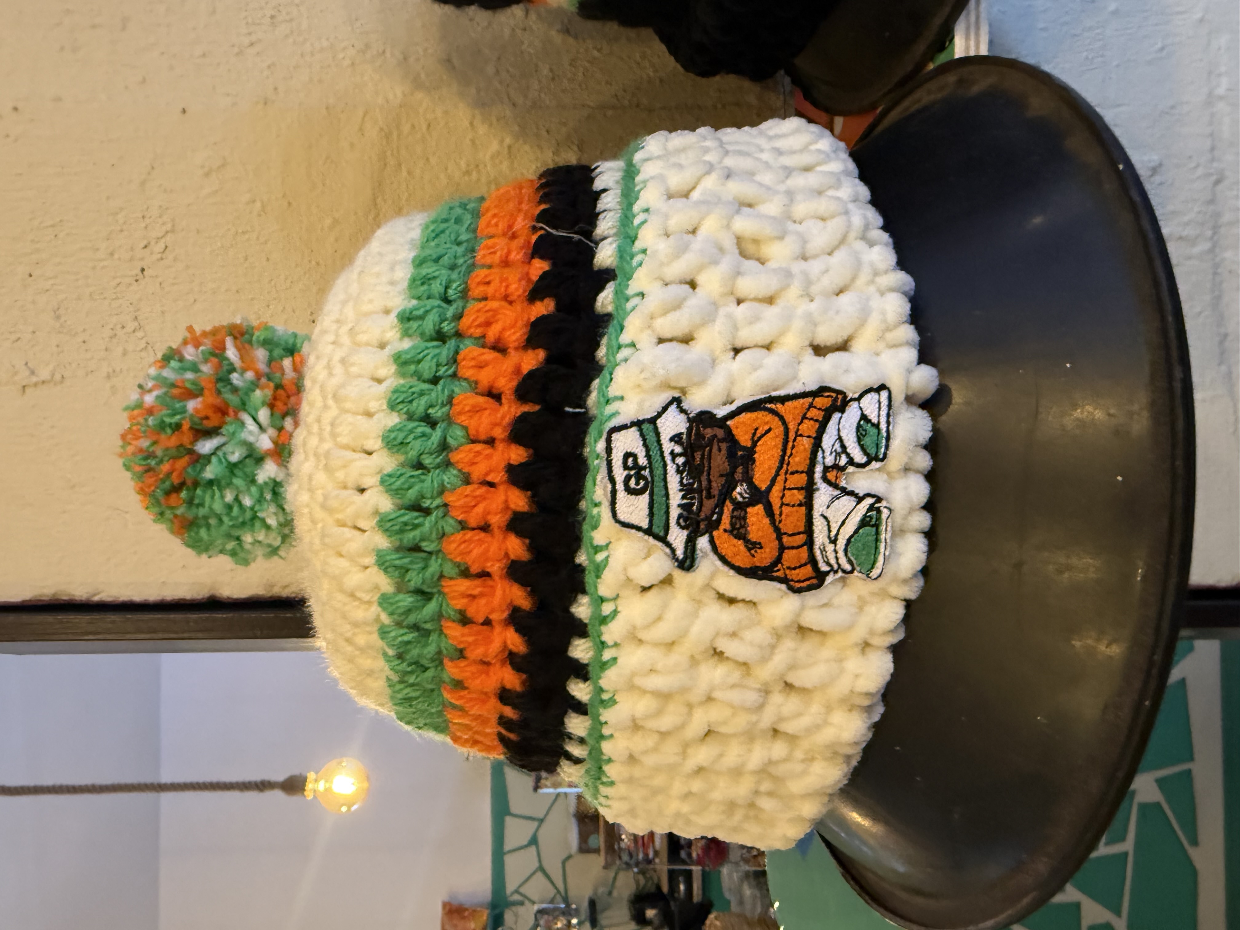 WINTER CROTCHET HAT (WHITE)