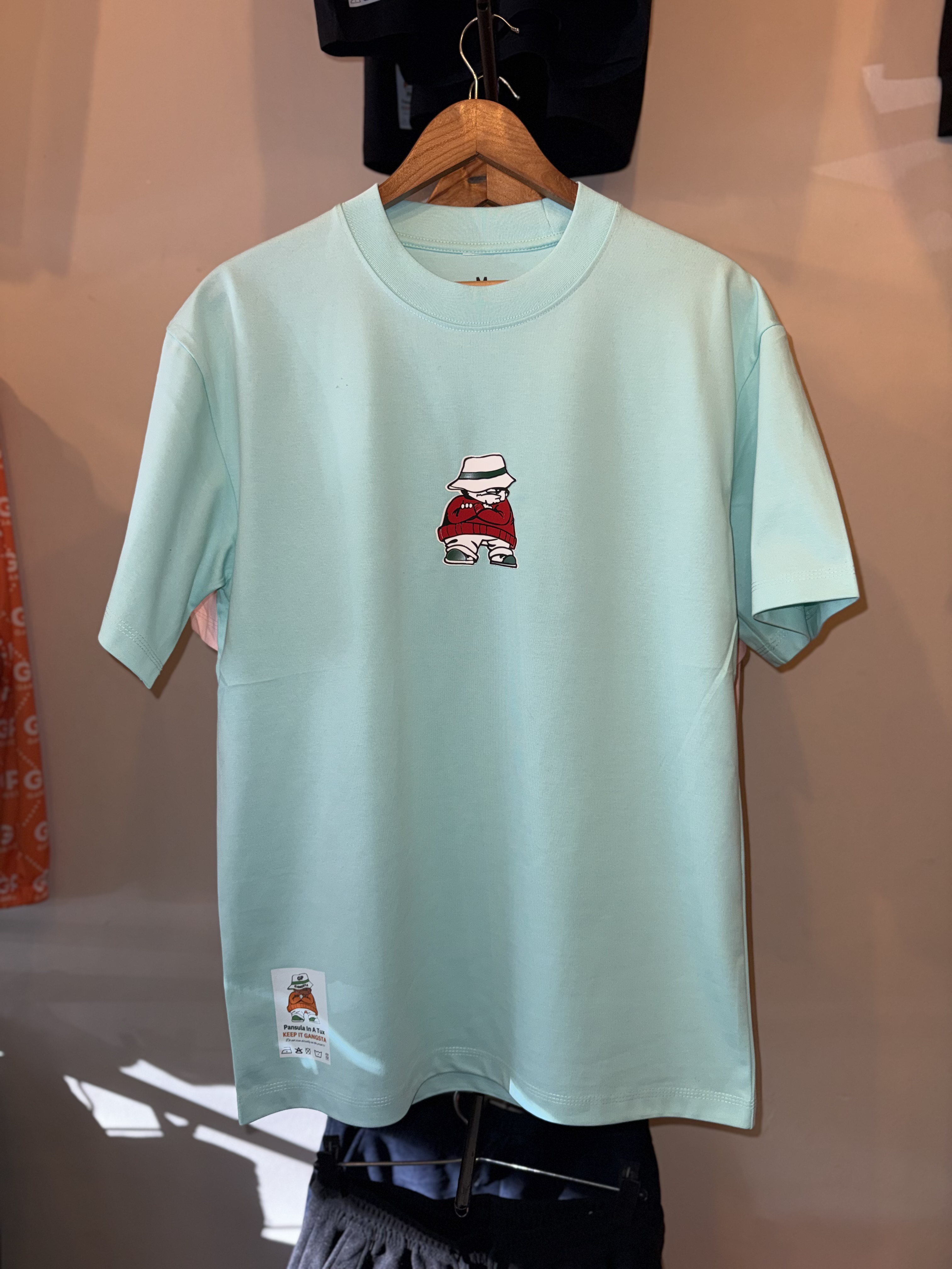 Blue 3D Printed Ovresized Tees