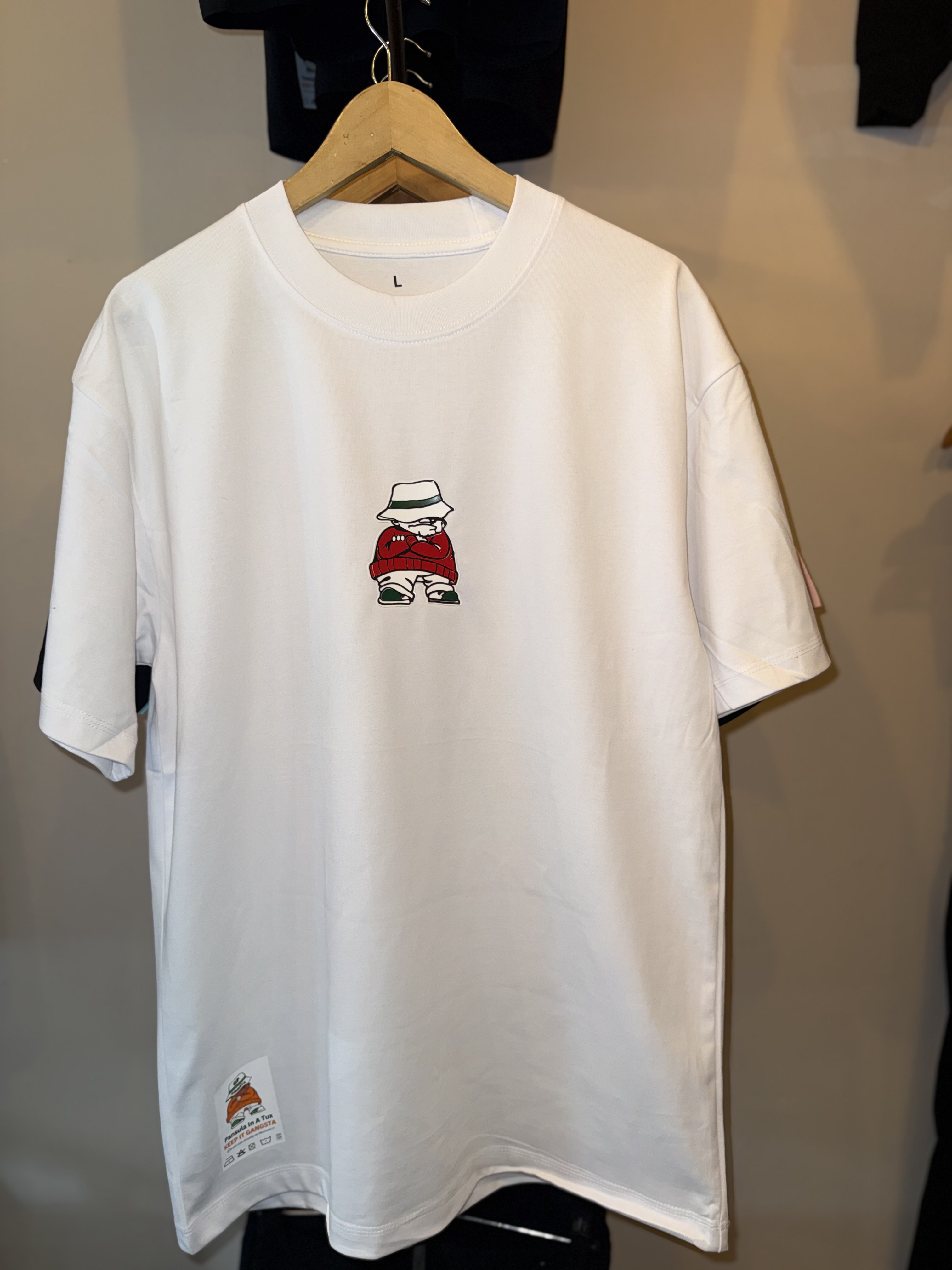 White 3D Printed Ovresized Tees