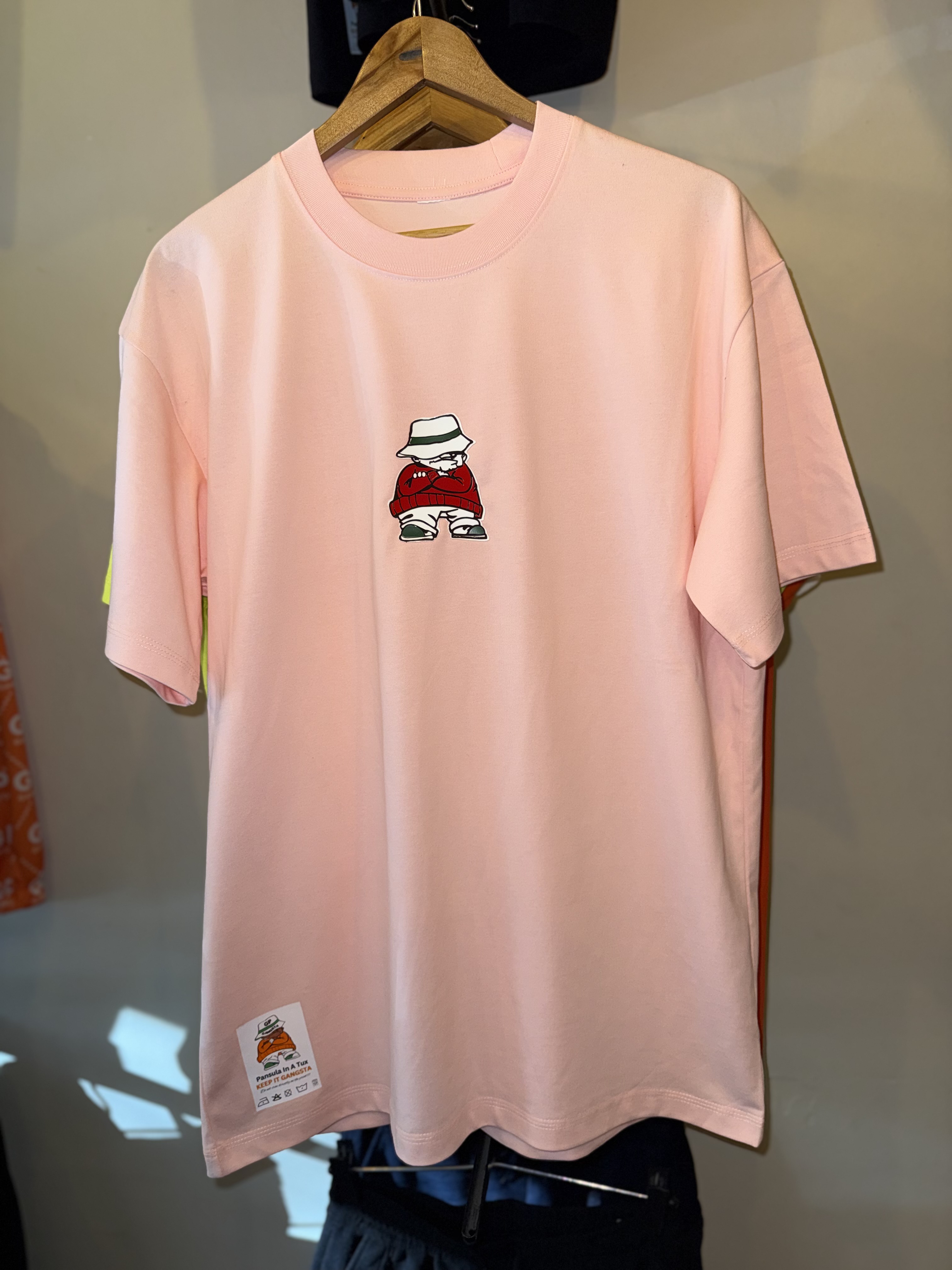 Pink 3D Printed Oversized tee